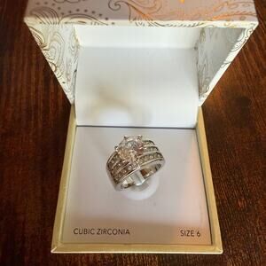 Charter Club Crystal Triple-Row Ring